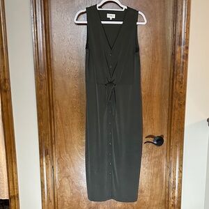 Lou & Grey Olive Sleeveless Maxi Dress